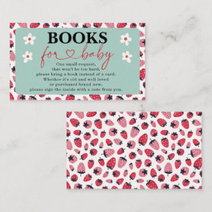 Carte D'accompagnement Livres pour bébé Baby shower Berry Card