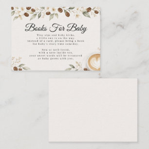 Carte D'accompagnement Livres Pour Bébé Baby Shower Café