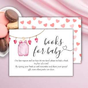 Carte D'accompagnement Livres pour bébé   Baby shower de la Saint Valenti
