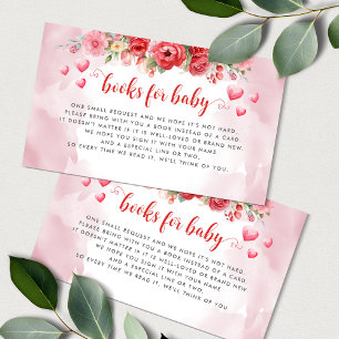 Carte D'accompagnement Livres pour bébé Baby shower petit amour mignonne