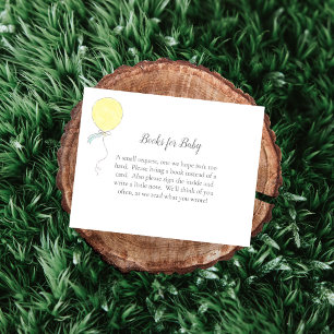 Carte D'accompagnement Livres pour bébé Baby Sprinkle ballon jaune
