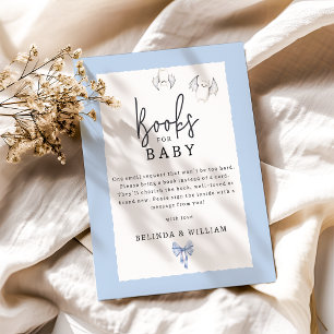 Carte D'accompagnement Livres pour bébé Bats & Bows Halloween Baby Shower