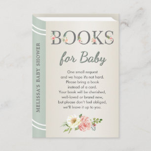 Carte D'accompagnement Livres pour bébé Bibliothèque de livres de contes