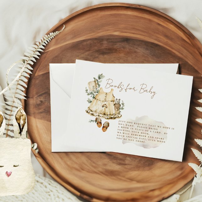 Carte D'accompagnement Livres pour bébé boho apportez un livre (Créateur téléchargé)