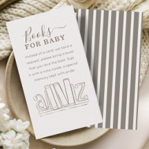 Livres pour bébé - Café - Rayures - Beige Simple