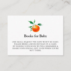 Carte D'accompagnement Livres pour bébé Clementine Baby, Baby shower oran
