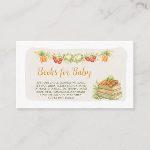 Carte D'accompagnement Livres pour Bébé cultivés localement Livres Jardin