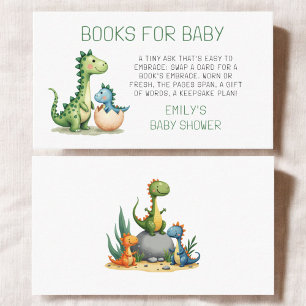 Carte D'accompagnement Livres Pour Bébé Cute Dinosaur Aquarelle Douche