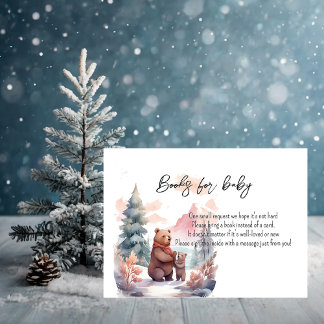 Carte D'accompagnement Livres pour bébé de la forêt d'hiver