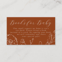 Livres pour bébé Elegant Burnt Orange Botanique
