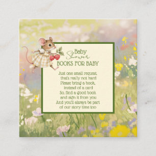 Carte D'accompagnement Livres pour bébé fille Woodland animal douche