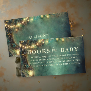 Carte D'accompagnement Livres pour bébé Forêt Enchantée Lanternes Magique