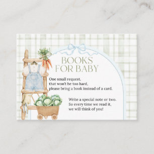 Carte D'accompagnement Livres pour bébé garçon de douche bébé cultivés lo