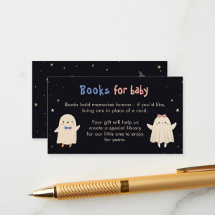 Carte D'accompagnement Livres pour bébé Halloween Fantômes Révélation de 