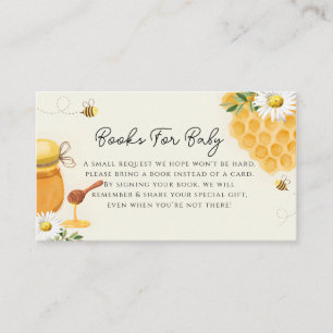 Carte D'accompagnement Livres pour bébé honeycombs baby shower
