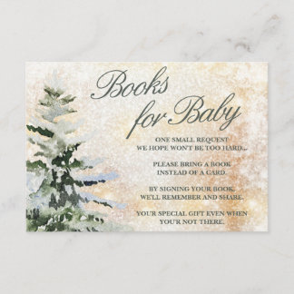 Carte D'accompagnement Livres pour bébé Il fait froid dehors Baby shower