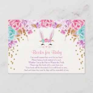 Carte D'accompagnement Livres pour bébé, inserts de demande de livre de l