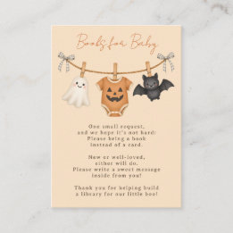 Carte D'accompagnement Livres pour bébé Little Boo à la Baby Shower d'Hal