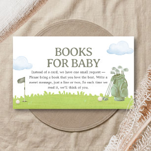 Carte D'accompagnement Livres pour bébé Little Putter Golf Baby Shower
