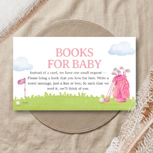 Carte D'accompagnement Livres pour bébé Little Putter Golf Baby Shower
