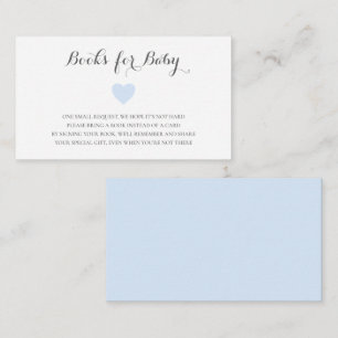 Carte D'accompagnement Livres pour bébé mignon Baby shower de garçon de c