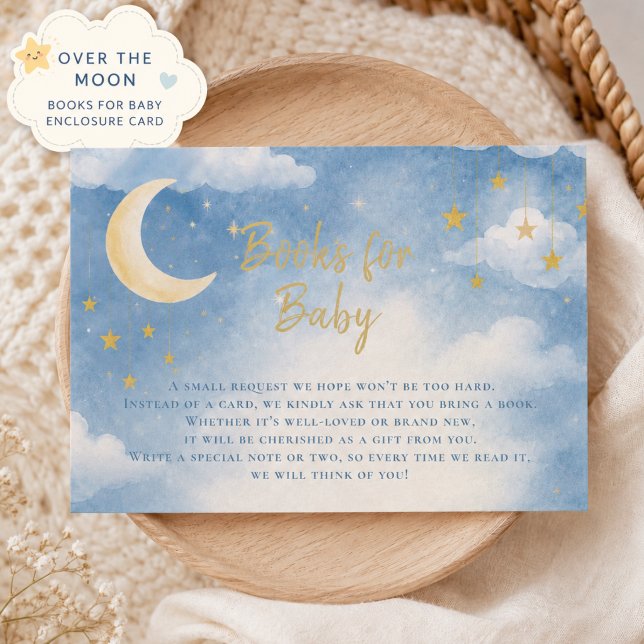 Carte D'accompagnement Livres pour bébé Over the Moon (Créateur téléchargé)