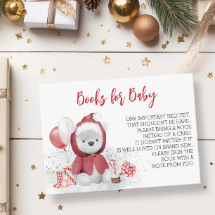 Carte D'accompagnement Livres pour bébé Père Noël Polar Teddy Bear