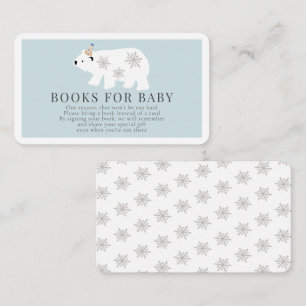 Carte D'accompagnement Livres pour bébé Polar Bear Blue Boy