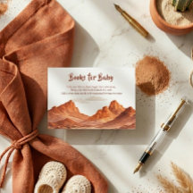 Livres pour bébé pour Baby Shower Boho Desert Moun