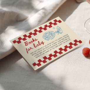 Carte D'accompagnement Livres pour bébé pour la Baby Shower Livraison Spé