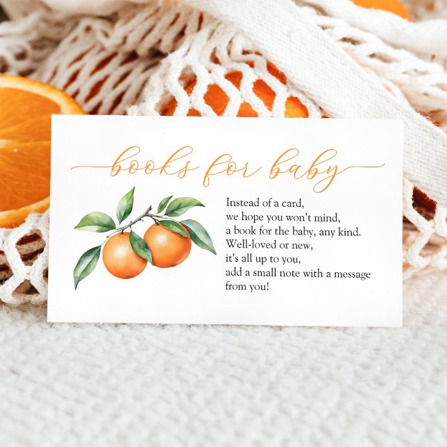 Carte D'accompagnement Livres pour bébé pour une Baby Shower Aquarelle Or (Créateur téléchargé)