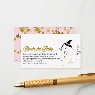 Carte D'accompagnement Livres pour bébé pour une Baby Shower Halloween su