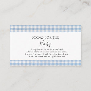 Carte D'accompagnement Livres pour bébé Q Baby shower Barbecue Boy Blue