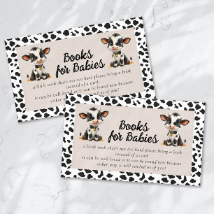 Carte D'accompagnement Livres pour bébé Saint Vache Baby shower jumeaux