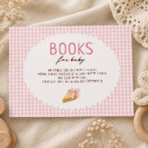 Livres pour bébé Shower Cutie Pie Gingham rose