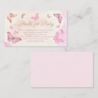 Livres pour bébé Shower Fille Papillons Roses