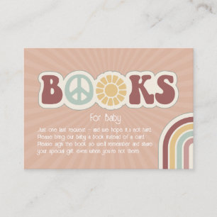 Carte D'accompagnement Livres Pour Bébé Super Paix Signal Cardstock rose