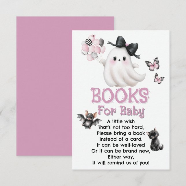 Carte D'accompagnement Livres pour bébé - Une demande de conservation de  (Devant / Derrière)