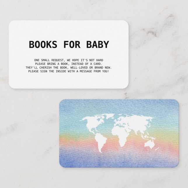 Carte D'accompagnement Livres pour Bébé Voyage Passeport d'embarquement P (Devant / Derrière)