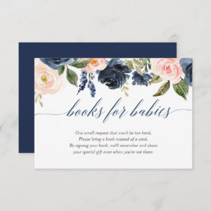 Carte D'accompagnement Livres pour bébés jumeaux filles rose bleu demande