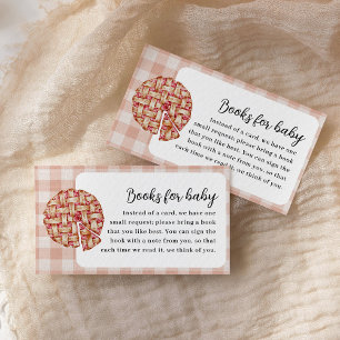 Carte D'accompagnement Livres pour le Baby shower à tarte Baby Little Cut