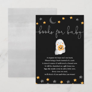 Carte D'accompagnement Livres pour le baby shower fantôme de Baby Hallowe