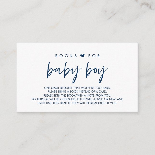 Carte D'accompagnement Livres pour le bébé, apporter un livre d'histoire  (Devant)