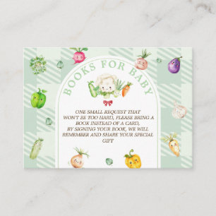 Carte D'accompagnement Livres pour les bébés Marché des agriculteurs Baby