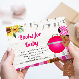 Carte D'accompagnement Livres Rose BBQ Africains Livres pour bébé