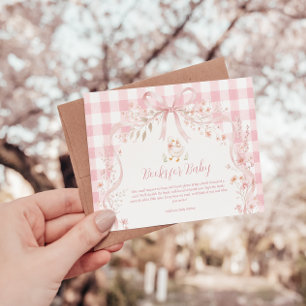 Carte D'accompagnement Livres Rose Pâle Silly Goose pour Baby Shower
