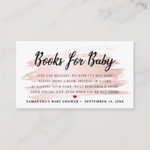 Carte D'accompagnement Livres Roses Rouges Pour Demande Bébé