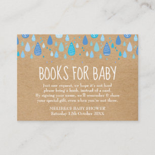 Carte D'accompagnement Livres Rustiques Pour Baby Book Baby shower de dem
