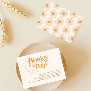 Carte D'accompagnement Livres Sun Boho pour le Baby shower