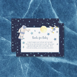 Carte D'accompagnement Livres Sur L'Espace Extérieur Pour Le Baby shower 